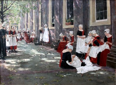 Freizeit im Amsterdamer Waisenhaus von Max Liebermann